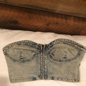 REDUCED: Denim Crop Top